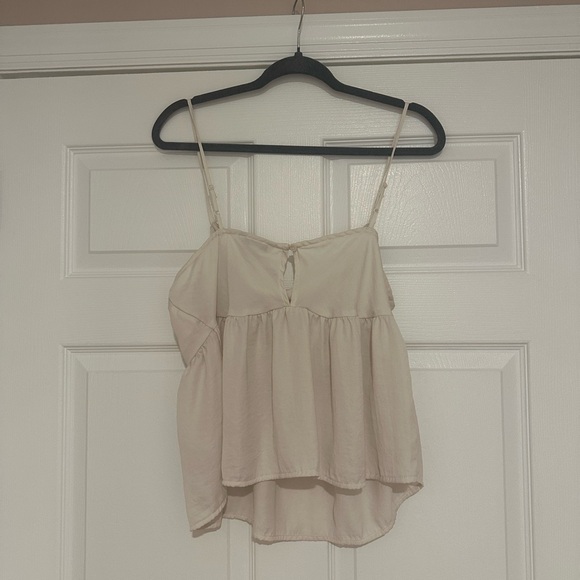 American Eagle White Silk Top - Picture 2 of 3